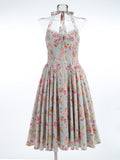 New High-End Women's Sexy Hanging Neck Broken Dress Dress Dress Dress Dress Dress Dress 68HZ