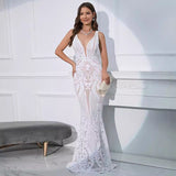Exploding Beads Sling Dress Dress Women's Dress Sexy Night Dress Wedding Dress 68HZ