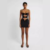 INS Wind High Quality Women's Dress Slings Low-Chested Sexy Hollow Bodyd Banding Skirt 68HZ