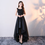 Evening Dress Woman 2025 New Simple Generous Temperament Black Long Banquet Dignified Host Dress 68HZ