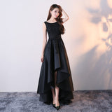 Evening Dress Woman 2025 New Simple Generous Temperament Black Long Banquet Dignified Host Dress 68HZ