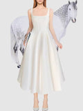 French Hepburnian Niche Temperament Retro Sling Under Hem Pendulum Sling Dress Skirt Dress Tide 68HZ