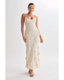 2024 Summer New Women's Knitted Flower Dress Women 68HZ