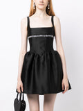 Australian Show High-End Short Dress 2025 Summer New Hand-Made Seam Sleeveless Sleeveless Thin Temperament Dress 68HZ