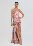 High-End Women's Sexy Bare-Back T-Breasted Dress Dress Dress Dress Dress Dress Dress 68HZ