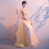 Evening Dress Dress Dress Woman 2024 New Summer Graduation Temperament Long Fairy Solo Choir Costume Host 68HZ