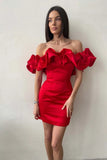 Dress 2024 Summer Women's Clothing Lotus Side Sexy Oblique Shoulder High-End Temperament Dress Dress Dress 68HZ