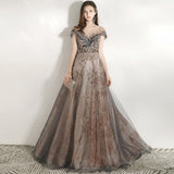 Banquet Evening Dress Women's 2025 New Temperament Company Annual Birthday Lienlight Host Art Test Tailing Dress 68HZ