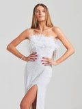 Fashion High-End Women's Sexy Out-To-Shoulder Tective Dress Dress Dress Dress Dress Dress Woman 68HZ