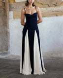 Women's Clothing 2024 Summer New Fashion Temperament Elegant Sexy Sister Body-In-The-Colored Sling Dress 68HZ