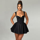 Sexy Women's New Lace Splicing Babes Sling Skirt Body-Dexed Dress Girl Ballet Ponpon Small Dress 68HZ