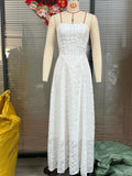 New Slings Tulle Formal Dress Women's Flower Lace Paste Long Ball Dress 68HZ