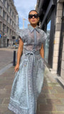 Station 2025 Autumn And Winter New Catwalk Printing Positioning Two Sets Of High-End Shirt Tops With Long Skirts 68HZ