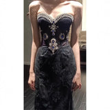 Evening Dress With Bra Dress Woman 2024 Autumn New High-End Light Luxury Niche Banquet Heavy Industry Dress 68HZ