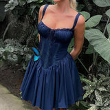 Women's New Lace Splicing Body-Dexed Ballet Small Skirt Tice Hot Girl Sexy Sling Dress 68HZ
