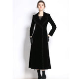 Temperament Long-Sleeve Windy Wind Coat For Women's Autumn And Winter 2025 New Black Tid Of Breath 68HZ