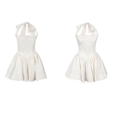 Designing Birthday Party Dress Dress Ballet Style Wide Shoulder Strap Hanging Neck Strap Fluffy Skirt Short Dress No 68HZ
