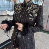 Commuting To Wear A New Autumn And Winter Women's Clothing With A New Autumn And Winter Women's Clothing With Exquisite Embroidery Nails And Collars 68HZ