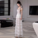 Light Wedding Dress Heavy Lifting High-End French Super Fairy Morning Robe Out Of The Same Banquet Dress Dress Dress 68HZ