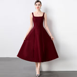 The New Bride's High-End Engagement Dress Can Usually Wear A Red Sling To Marry French 68HZ
