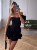 New Dress Lotus Rib Ribs Tight Body Dress Braided Ass 68HZ