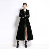 Temperament Long-Sleeve Windy Wind Coat For Women's Autumn And Winter 2025 New Black Tid Of Breath 68HZ