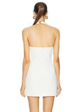New Sexy Hollow Hanging Back Hanging Neck Dress Metal Decorative Temperament Dress Skirt Skirt Skirt 68HZ