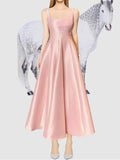French Hepburnian Niche Temperament Retro Sling Under Hem Pendulum Sling Dress Skirt Dress Tide 68HZ