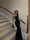 One-Word Collared Shoulder-Climb-Skinny Bow Strapped Dress 68HZ