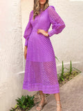 Heavy Industry Embroidered Sleeves In The Summer 2025 New Round Lantern Sleeves To The Skinny Dresses 68HZ