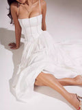 High-End Women's Summer New Sexy Hollow Poneng Sling Dress French Temperamental Skirt Dress 68HZ