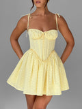Summer Women's Dress Dress Girl Hot Girl Fish Bone Sling Skirt Sexy Short Skirt Summer Fine Princess Dress 68HZ