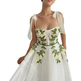 Banquet Evening Dress 2025 New Summer White Shoulder Can Usually Wear Thin And Medium Long Host Dress 68HZ
