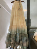 2024 Spring And Summer Sleeveless New Chinese Style Chinese Style Dress Hanging Neck Dress Holiday Half Skirt 68HZ