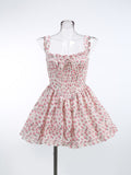 Women's Summer New Sexy Broken Flowers Hanging Dress Skirt Short Dress Dress Dress Pony Dress Dress 68HZ