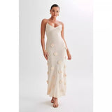 2024 Summer New Women's Knitted Flower Dress Women 68HZ