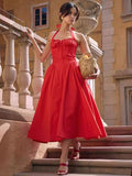 New High-End Women's Sexy Hanging Neck Broken Dress Dress Dress Dress Dress Dress Dress 68HZ