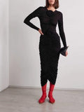 French Name Wind 2025 Spring New Fashion Fold Three-Dimensional Flower Top + Left Hip Skirt Suit Woman 68HZ