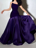 Elegant Crocoat Tecticles Dress Dress 2025 Summer New Irregular Splicing Design Long Dress Dress Woman 68HZ