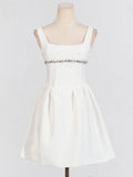 Australian Show High-End Short Dress 2025 Summer New Hand-Made Seam Sleeveless Sleeveless Thin Temperament Dress 68HZ