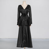 French Elegant Style Suit 2025 New T-Wearing Flower Design High-End Feeld Ribbon Slimming Two Sets Of Women 68HZ