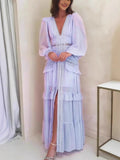 Deep V Goddess Fan Gentle Sweet Fashion Hollow Tea Rest Temperament Fairy Fairy Sister Light Luxury Dress 68HZ