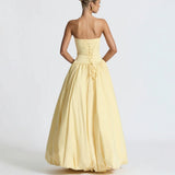2025 Summer New Women's Breast Open Fork With Solid Color Temperament Fashion Dress Dress Dress 68HZ