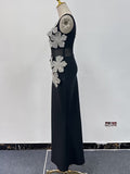 Temperament Famous Wind Dress Woman 2025 Spring New Light Luxury High-End Feeling Thin Bag Hip Skirt Tide 68HZ