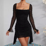 2024 Fashion Spring And Summer New Long-Sleeved Temperament Dress 68HZ