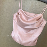 Small Design Exquisite Small Suit Women's Silk And Satin Slings With Trousers Women's Fashion Two-Piece 68HZ