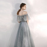 Evening Dress Woman 2025 New Summer Toast Dress Bride Engagement Banquet Temperament Gray Long Bridesmaid Suit 68HZ