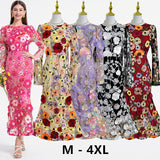 2025 Spring And Summer New French Heavy Industry Mesh Three-Dimensional Flower Embroidery Perspective Spliced Waist Repair Dress Dress 68HZ