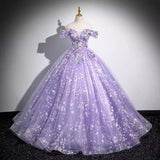 Elegant Purple Evening Dress Temperament Shoulder Solo Poncho Dress Student Vocal Art Show Annual Meeting Host 68HZ