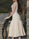 Women's Sexy Dress Red Sling Dress Spring Women's Dress Sexy Body-Body-In-Scks Mid-Length Dress 68HZ